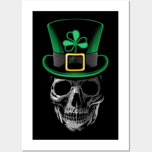 St patrick Skull Posters and Art